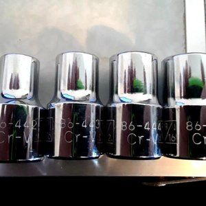 Stanley Socket Set 86-442 86-444 86 -445 Cr-V Various Sizes